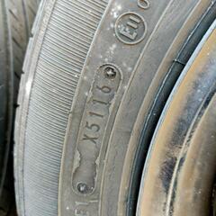 鉄チンホイールセット 13インチ 145/80/R13の画像