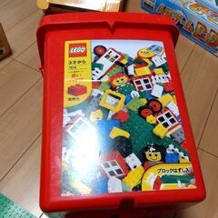 レゴ　赤い箱青い箱　マット付属の画像