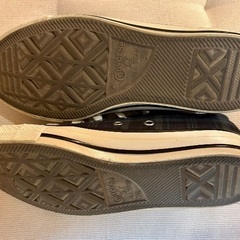 値下げ＊チェックのコンバース☆美品　22.5cmの画像