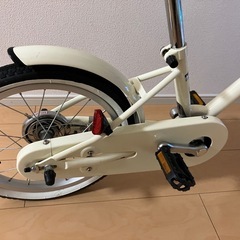 ホワイトカラージュニア16インチ自転車の画像