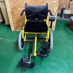 【愛品倶楽部柏店】TESS Profhand COGY コギー /足こぎ車いす / ソリッドイエロー / Mサイズ / 左手ハンドル 中古品　　　　　　の画像