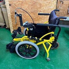 【愛品倶楽部柏店】TESS Profhand COGY コギー /足こぎ車いす / ソリッドイエロー / Mサイズ / 左手ハンドル 中古品　　　　　　の画像
