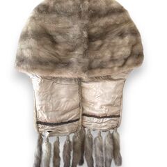 シルバーミンク　ショール　美品の画像
