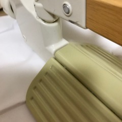 木のオートロックゲート　Richell ベビーゲートの画像