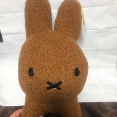 ブルーナアニマル　特大サイズぬいぐるみ　うさぎ　もこもこver. ブラウンの画像