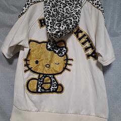 HelloKitty ハローキティー ディズニー L パーカー 半袖 白の画像