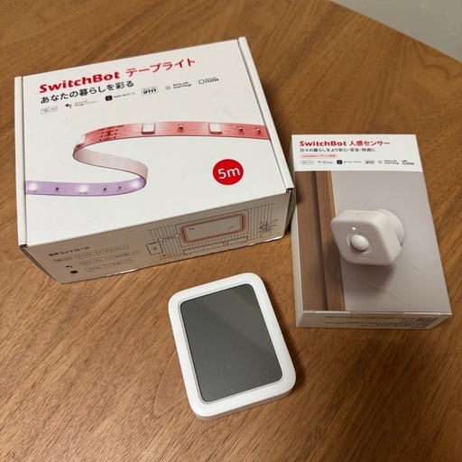 SwitchBot テープライト 人感センサー 温湿度計