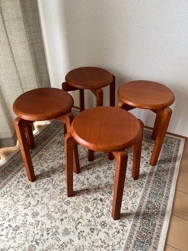 スツール4脚セット