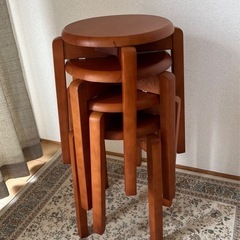 スツール4脚セットの画像