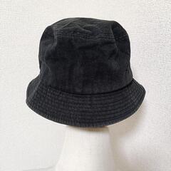 ハフ バケットハット 帽子 刺繍ロゴ ブラック 綿 SM ストリート カジュアル ブラック メンズの画像