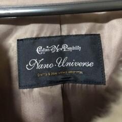 nano universe　ファーコート　グレー　ナノ・ユニバースの画像