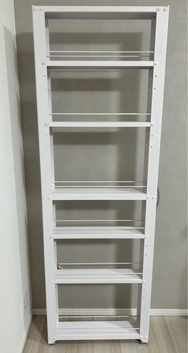 【ニトリ】隙間収納スチールワゴン ハイタイプ(幅10cm 高さ165cm)