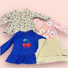 80サイズ女の子洋服まとめ売りの画像