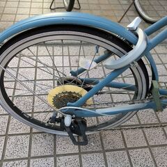 ミニベロ 自転車 20インチ 中古 パンク有り　※直接引き渡しの画像