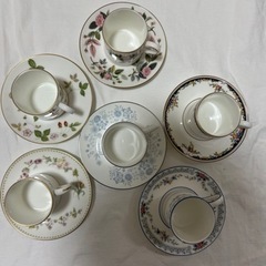 WEDGWOOD カップ&ソーサー6客セット の画像