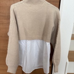 ロペピクニック 重ね着風ニットの画像