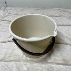 バケツ　ベージュxブラウン
