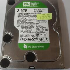 WD20EARS　2TB　ハードディスク　動作品
