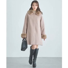 新品未使用 INGNI ピンクベージュ コートの画像