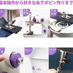 コンパクト電動ミシンの画像