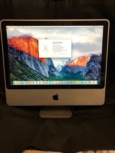 Apple iMac 20インチ・C2D－2.4GHz・4GB・320GB・トリプルOSインストール済（El Capitan／Snow Leopard／Windows10 Pro＋Office）で即使用可