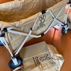 キャンプ　キャリーワゴン dodアイボリー天板付きの画像