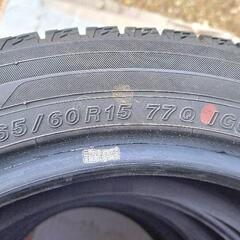 ヨコハマ スタッドレスタイヤ 165/60R15 中古×４本 15インチ の画像