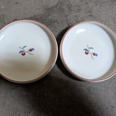 香泉作のお皿　２個　中古の画像