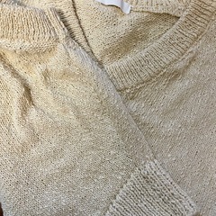 ノースリーブニット(クリームイエロー) / Free size / 未使用に近いの画像