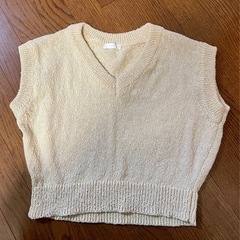 ノースリーブニット(クリームイエロー) / Free size ...