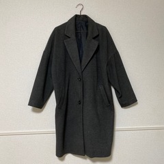 グレー ロングコート