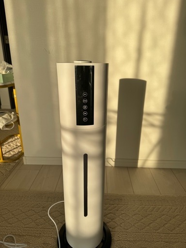 加湿器 大容量 8.0L アロマ 静音 上から給水 超音波加湿器 床置き タワー式 48時間連続稼働 最大噴霧量300ML/H 定湿機能 12時間切タイマー 3段階加湿量 加湿器 空気清浄 除菌付 吹出し口360°回転 湿度センサー 加湿器 お手入れ簡単 水漏れしない 省エネ タッチパネル リモコン付 40畳 転倒防止 空焚き防止 家庭/寝室/会社/花粉/乾燥対策 (Large)