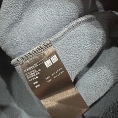 UNIQLO ボアフリースステンカラーコート ブルーの画像