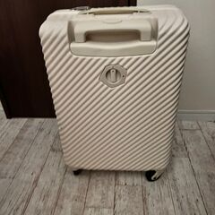 白のキャリーケース