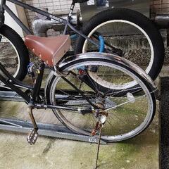 ファットバイクとママチャリ(セット)の画像