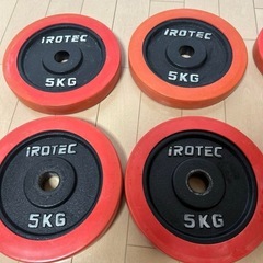 ★アイロテック IROTEC★ラバーダンベル40kgセット(片手20kg×2個)の画像