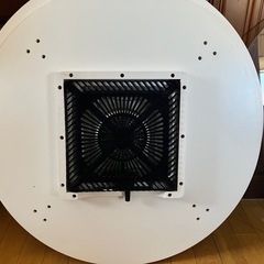 こたつ付きガラス天板テーブル（丸型）の画像