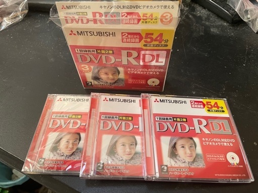 新品未開封DVD-R for DL対応ビデオカメラ用ディスク　3枚セット