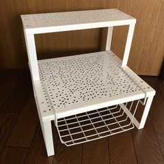 受け渡し者様決定《キッチン》調味料・小物スチール棚