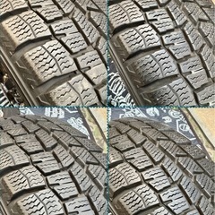 ③155/65R13 中古冬用タイヤ4本と中古ホイール4本の画像