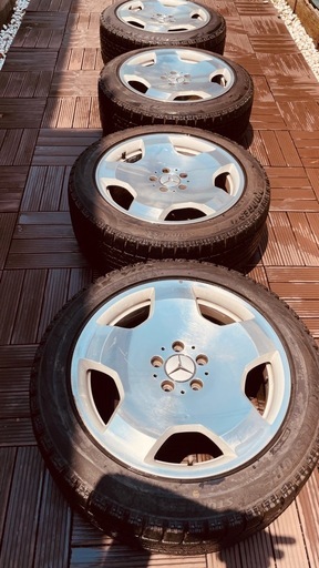 純正メルセデスベンツ W221 W222 Sクラス S600 S500 18インチ 8.5J+43 / 9.5J+43 PCD112ブリヂストン　ブリザックスタッドレスタイヤ　ブリザック