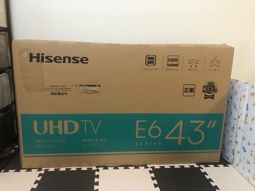 ハイセンス4Kテレビ43インチ

