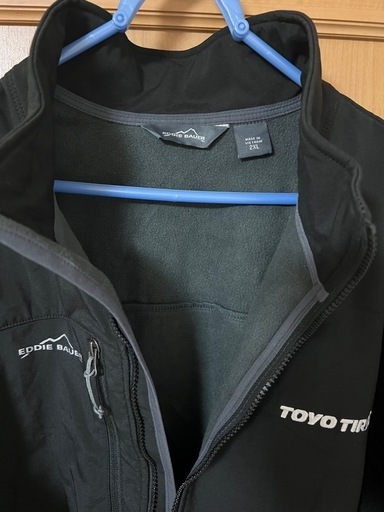 未使用 Eddie Bauer ブラック ナイロンジャケット 2XL US
