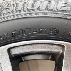 車庫保管　未使用同様　スタッドレスタイヤ　ホイール付き　パッソ　ルーミーの画像