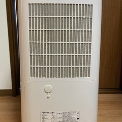 シャープ 除湿機 衣類乾燥 12L プラズマクラスター 7000 スタンダード 14畳 / 2020年モデル ホワイト CV-L120-W の画像