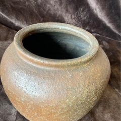 陶器製 水鉢・睡蓮鉢 丸型の画像