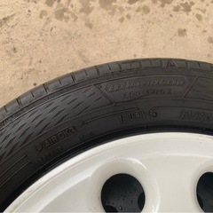 格安‼️155/65R14 サマータイヤ　鉄チンホイール　ホイールキャップ付　　の画像