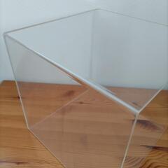 ディスプレイ アクリルケース スクエア 透明 大型 2個セットの画像