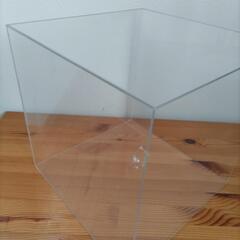 ディスプレイ アクリルケース スクエア 透明 大型 2個セットの画像