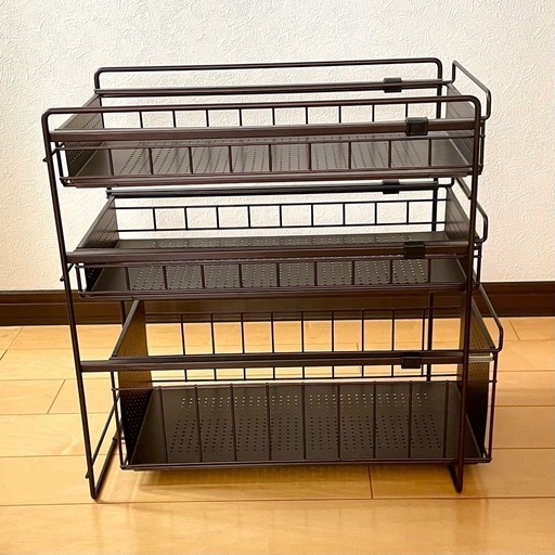 ベルメゾン 3段収納 スライドラック